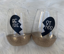 Load image into Gallery viewer, Best Friends Wine Glass Set