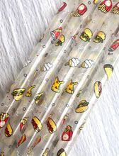 Load image into Gallery viewer, 10 Inch Junk Food Plastic Reusable Straws