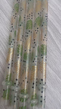Load and play video in Gallery viewer, 11 Inch Gold Tropical Plastic Reusable Straws
