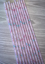 Load image into Gallery viewer, 10 inch Mystic Crystals Plastic Reusable Straws