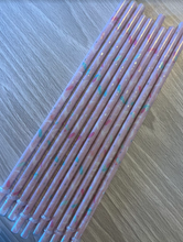 Load image into Gallery viewer, 10 inch Mystic Crystals Plastic Reusable Straws
