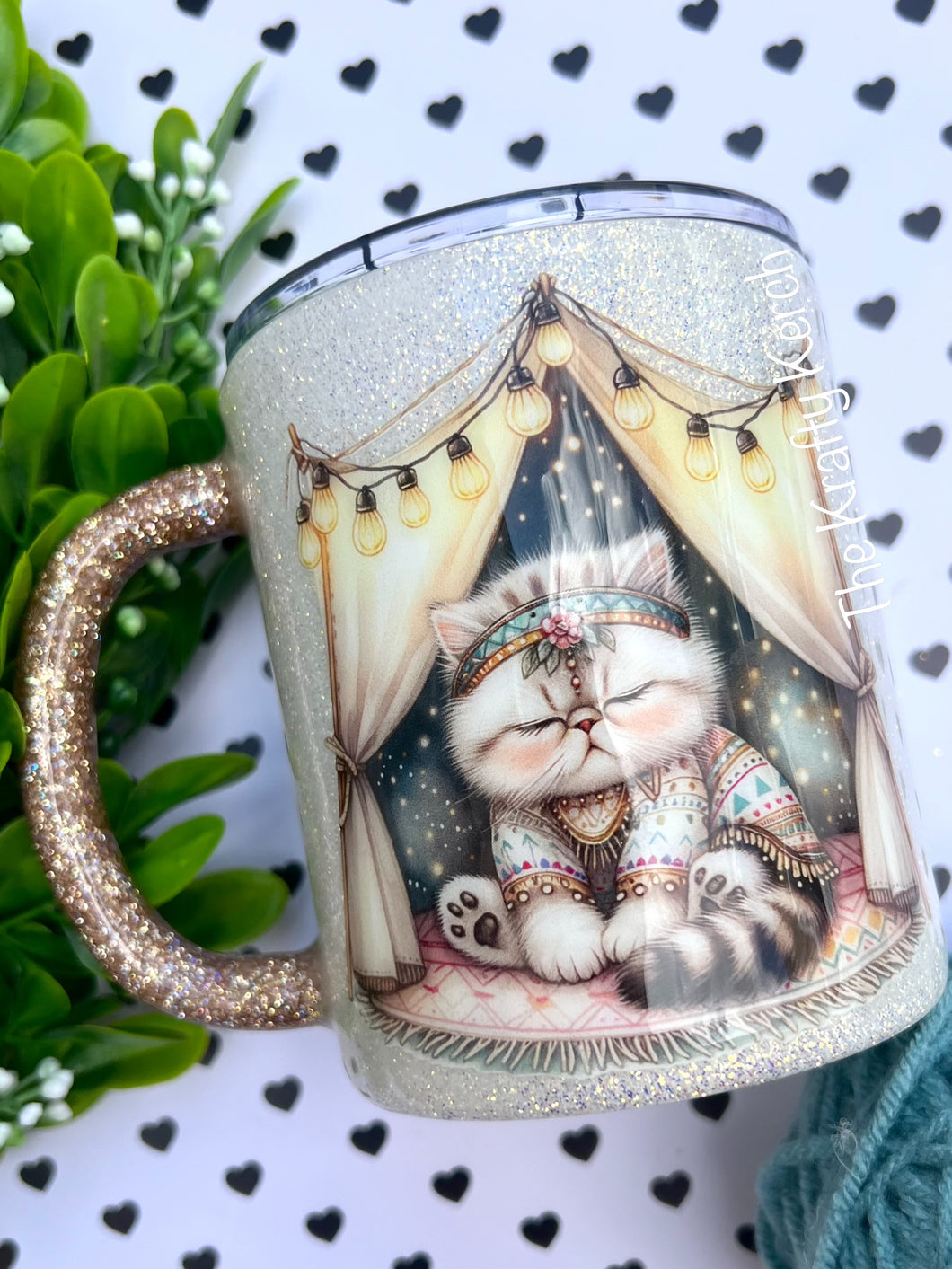 12oz Boho Kitty Morning Mug