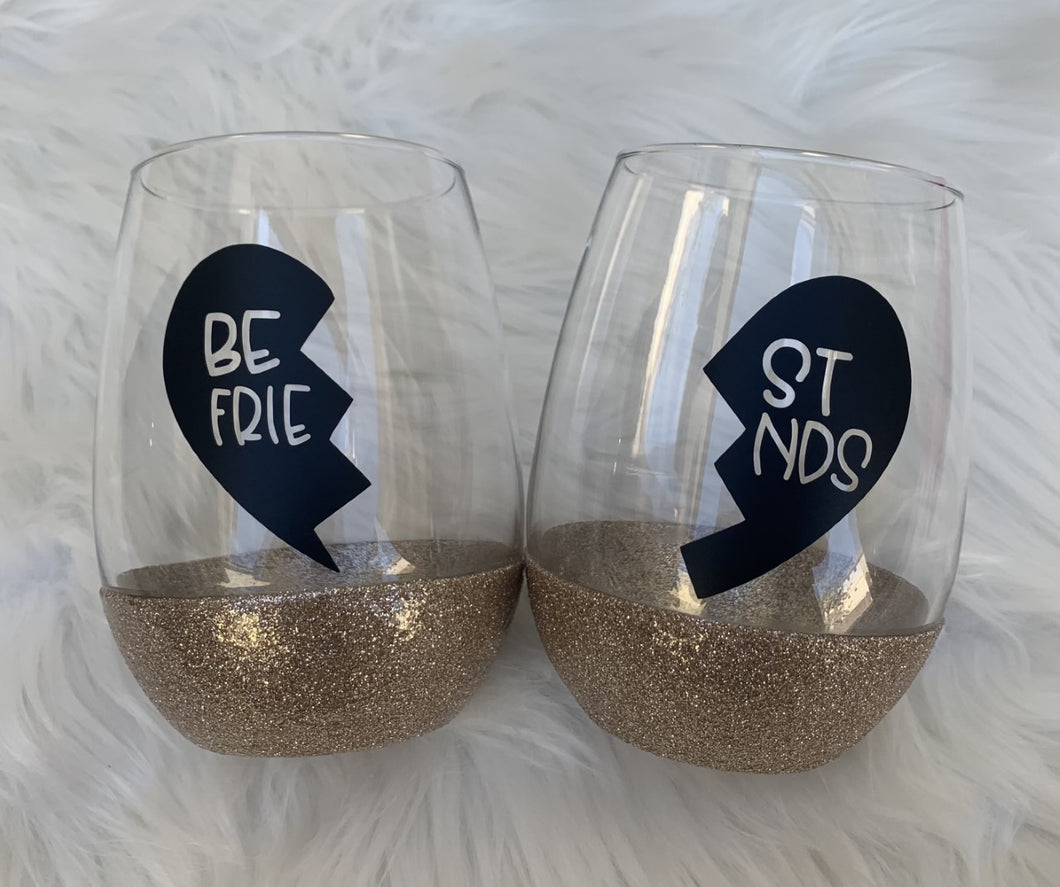 Best Friends Wine Glass Set