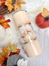 Load image into Gallery viewer, 24oz Light Blush Pumpkin Burst Tumbler- Ready to Ship
