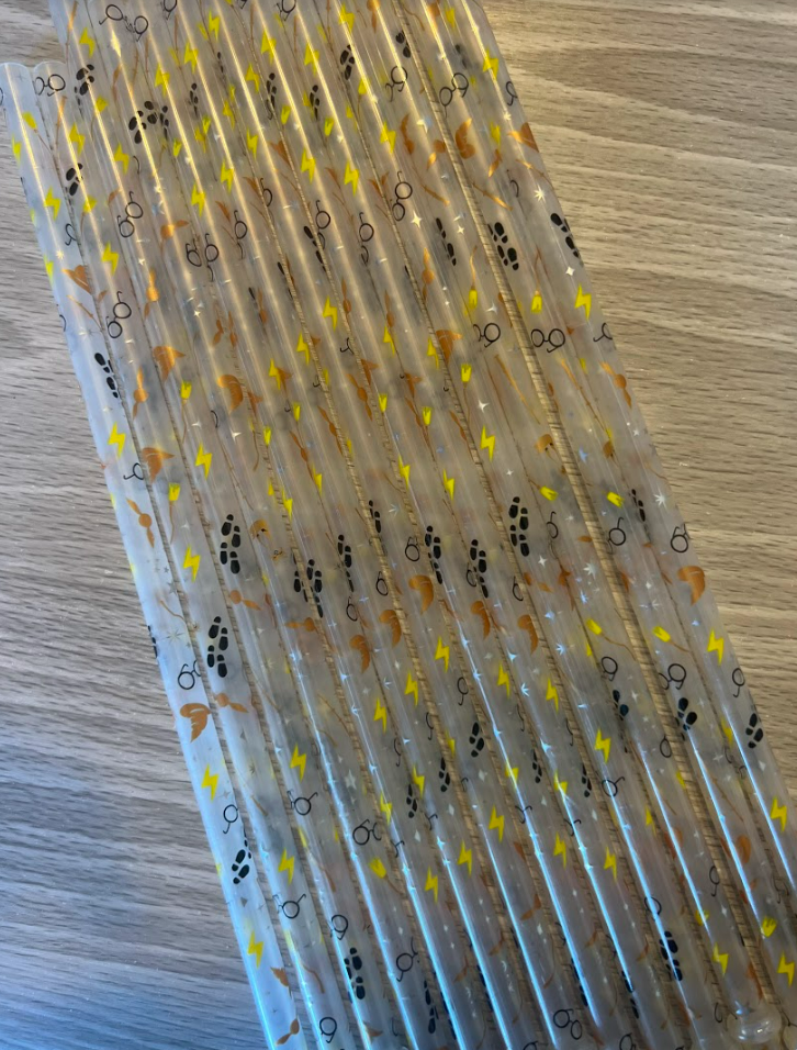 10 Inch Wizard Plastic Reusable Straws